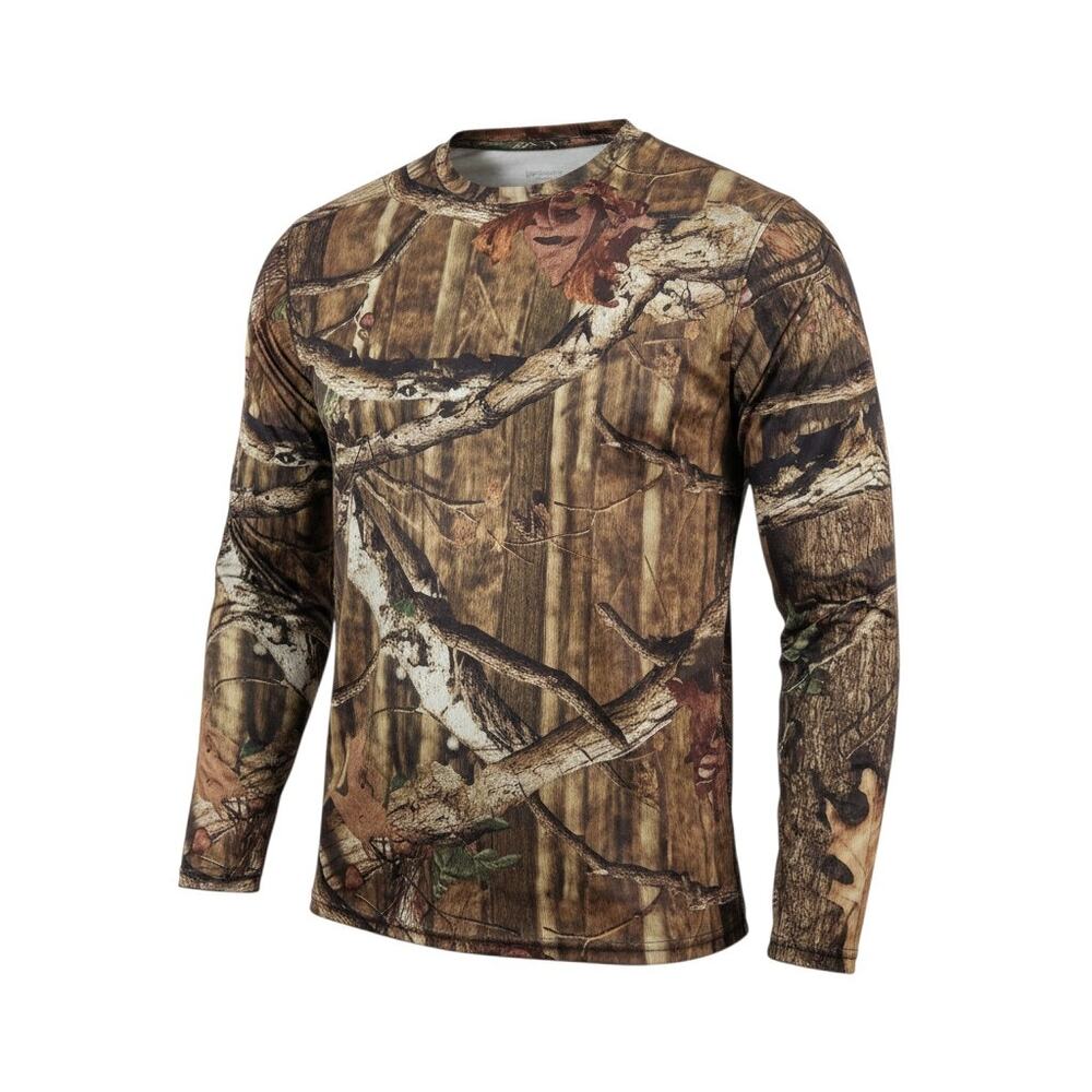 Break Up Mossy Oak Fishing Camo Performance Long Sleeve Shirt Men's L